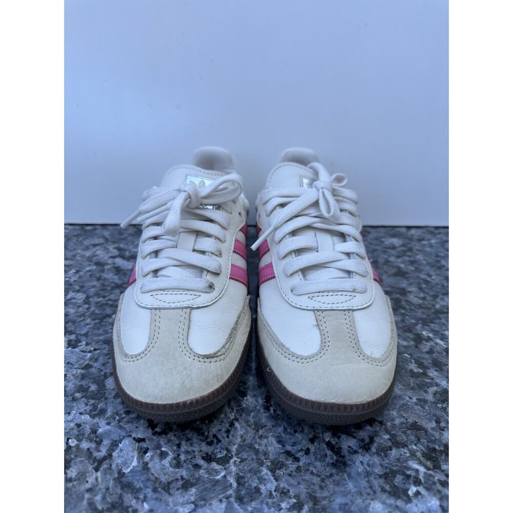 adidas Samba OG Women’s 5.5 White/Lucid Pink IG1962, Gum Sole - Picture 4 of 13